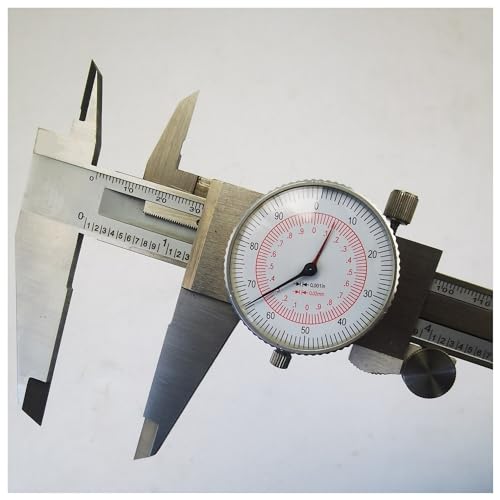 Messschieber 12" / 300mm 8''/200mm 6''/150mm Metrisch/ZOLL SAE Standard MM Dual-Hand-Leseskala Nonius-Messwerkzeug(0-200mm 8inch) von CCZRD