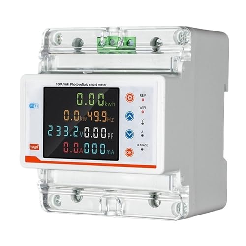 Tuya WiFi Smart Circuit Breaker Bidirektionale Messung Power Meter Wiedereinschaltung Schalter LCD Display APP Steuerung Arbeit von CCZRD