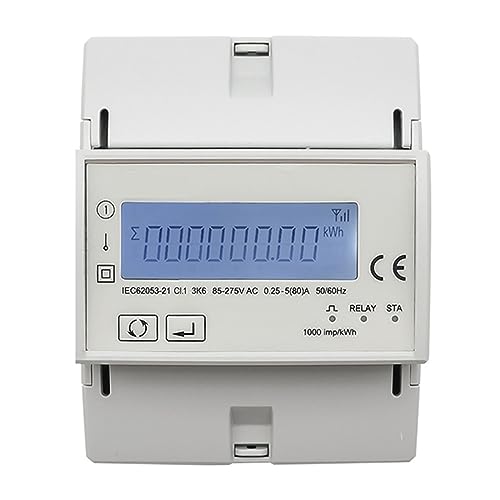 Tuya Wifi Zigbee 80A Smart Einphasig Zwei-wege Bidirektionale Energie Meter Timer Stromverbrauch Monitor KWh Meter(Zigbee) von CCZRD