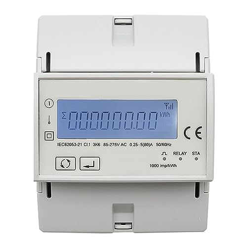 Tuya Wifi Zigbee 80A Smart Einphasig Zwei-wege Bidirektionale Energie Meter Timer Stromverbrauch Monitor KWh Meter(Zigbee) von CCZRD