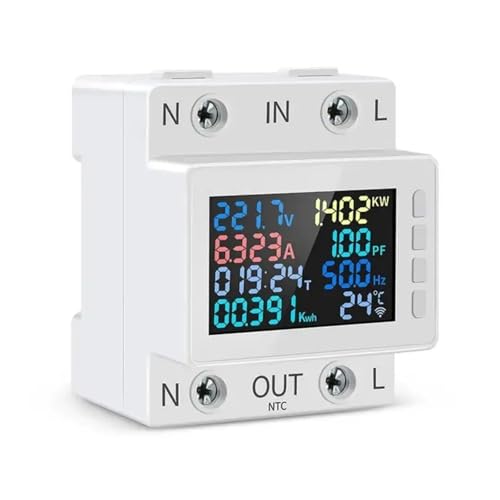 WiFi Smart Power Meter Über Unter Spannung Schutz Schalter Strom Spannung Monitor Relais Wert Einstellbar Leistungsschalter(KWS-302WF) von CCZRD
