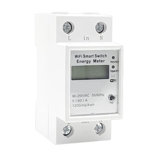 Wifi Kwh Meter Digitaler Stromverbrauch KWh DIN-Schiene Smart Energy Meter WiFi Power Meter Mit Display von CCZRD