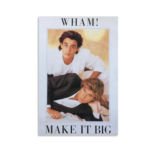 Wham!1 Musikalbum-Poster, dekoratives Gemälde, Leinwand, Wandposter und Kunstdruck, moderne Familienschlafzimmer-Dekoration, Poster, 40 x 60 cm, ungerahmter Stil von CChongjin