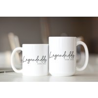 Personalisierte Tasse Bierkrug | Legendaddy Since Keramik Normal Oder Jumbo Personalisierte Tasse Bierkrug | Legendaddy Since Keramik Normal Oder Jumbo von CCreationStudios