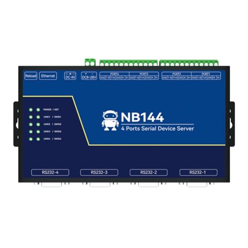 4-Kanal Serial Server RS232 RS422 RS485 RJ45 Modbus Gateway NB144ES POE Empfangsleistung TCP UDP MQTT DC 8-28V Build in Watchdog 4-Kanal Serial Server RS232 RS422 RS485 RJ45 Modbus Gateway NB144ES POE Empfangsleistung TCP UDP MQTT DC 8-28V Build in Watchdog von CDBAIRUI