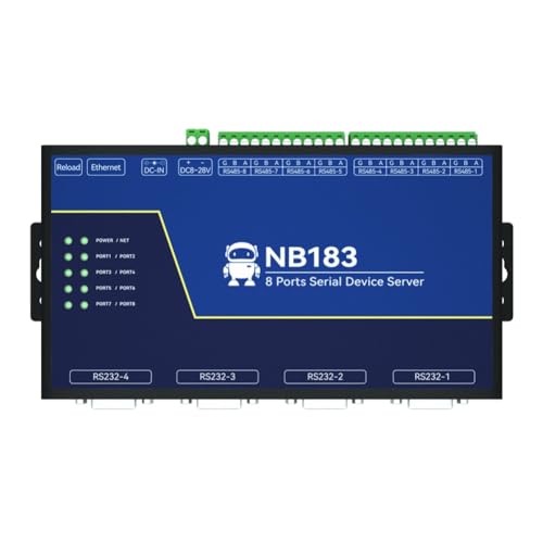 8-Kanal Serial Server RS485 RS232 RS422 zu RJ45 ModBus Gateway RTU zu TCP NB183S Build-in Watchdog MQTT/HTTP IOT Modul 8-Kanal Serial Server RS485 RS232 RS422 zu RJ45 ModBus Gateway RTU zu TCP NB183S Build-in Watchdog MQTT/HTTP IOT Modul von CDBAIRUI