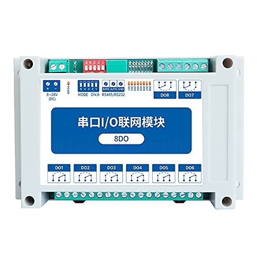 CDBAIRUI 8DO Modbus RTU Control I/O Netzwerkmodule Serielle Schnittstelle RS485 MA01-XXCX0080 Schieneninstallation 8 ~ 28VDC IoT Watchdog von CDBAIRUI