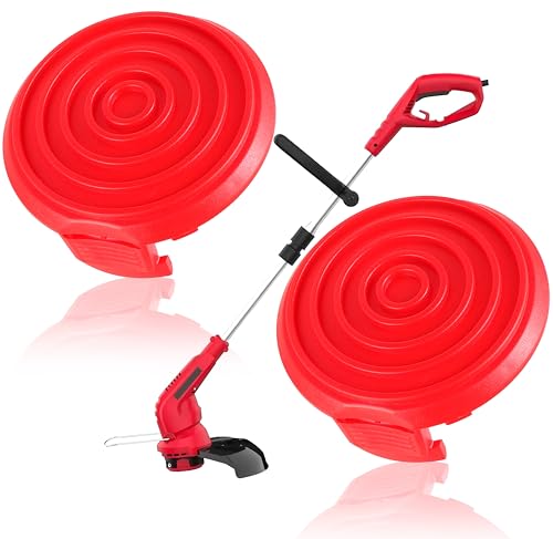 2er-Pack Unkrautfresser-Spulenkappenabdeckung, kompatibel mit Hyper Touch HT19-401-003-03 HT18-401-002-01 HT10-401-002-01 HT18-401-004-01 Rasentrimmer Hyper Touch Elektrischer Rasentrimmer Ersatzteile von CDDCWZ