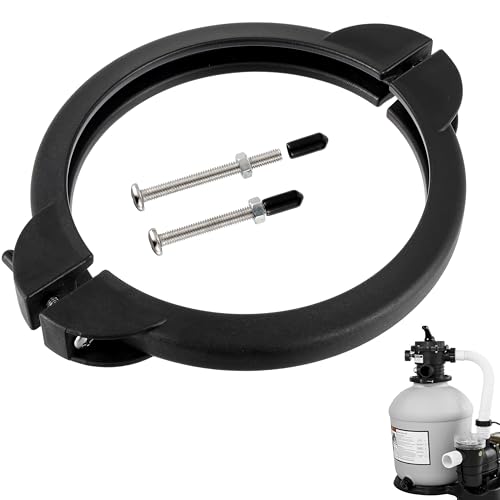 CDDCWZ (Upgraded) SF80110-2 Pool Clamp Collar Ring Ersatzteil mit Schrauben passend für 12 und 14 Zoll (Pumpendurchflussmenge: 2.100 und 2.800 gph) Intex Sandfilterpumpe von CDDCWZ