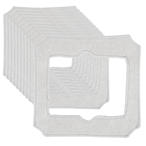 CDDCWZ 10 Stück für Ecovacs Winbot Mini Ersatzteile Wischtücher Reinigungstuch,Mikrofaser Reinigungspad für Ecovacs Winbot Mini Fensterputzroboter,W-CC02-0012 Reinigungspad,für Staub Fenstern Flecken von CDDCWZ