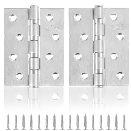 CDDCWZ 2 Stk Scharniere Edelstahl Türscharnier 100 * 76 * 13mm Groß Schwerlast Türscharnier mit 8 Löcher für Tür Fenster Schrank TierHaus CDDCWZ 2 Stk Scharniere Edelstahl Türscharnier 100 * 76 * 13mm Groß Schwerlast Türscharnier mit 8 Löcher für Tür Fenster Schrank TierHaus von CDDCWZ