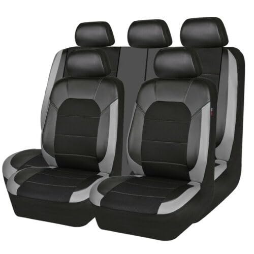 CDDHQFD 9 Stück Auto Leder Sitzbezügesets für Mazda CX-5 2000-2018 2019 2020 2021 2022 2023 2024, rutschfest Wasserdicht Atmungsaktiv Bequem Innenraum Schutz Zubehör,Grey CDDHQFD 9 Stück Auto Leder Sitzbezügesets für Mazda CX-5 2000-2018 2019 2020 2021 2022 2023 2024, rutschfest Wasserdicht Atmungsaktiv Bequem Innenraum Schutz Zubehör,Grey von CDDHQFD