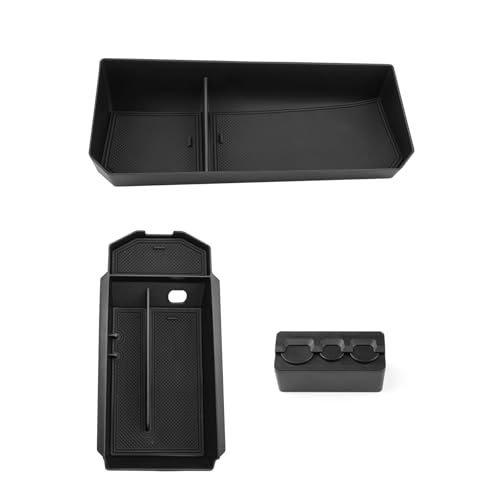 CDEFG Kompatibel mit Toyota C-HR CHR Hybrid 2024 2025 Facelift Mittelkonsole Organizer Aufbewahrungsbox Aufbewahrung Auto Center Console C-HR 2024 Zubehör [2 Stück] von CDEFG