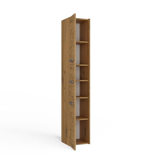 CDF Badschrank S33 | Farbe: Eiche Artisan | Moderner Badezimmerschrank | Ablagefläche | Geräumige Einlegeböden | Türen | Einfache Montage CDF Badschrank S33 | Farbe: Eiche Artisan | Moderner Badezimmerschrank | Ablagefläche | Geräumige Einlegeböden | Türen | Einfache Montage von CDF