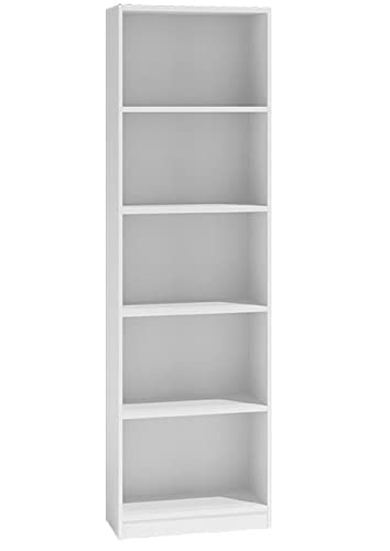 CDF Bücherregal R40 | Farbe: Weiß | Breite: 40 Zentimeter | Für Wohnzimmer, Büro und Arbeitszimmer | Regal für Bücher und Spielzeug | Ideal für Kinderzimmer, Teenager, Jugendzimmer von CDF