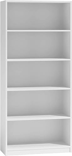 CDF Bücherregal R60 | Farbe: weiß | Breite: 60 Zentimeter | Für Wohnzimmer, Büro und Arbeitszimmer | Regal für Bücher und Spielzeug | Ideal für Kinderzimmer, Teenager, Jugendzimmer von CDF