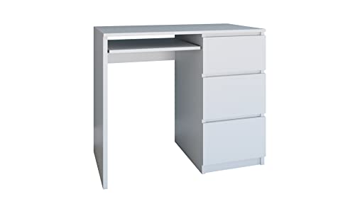 CDF Schreibtisch Lima rechts | Farbe: Mattweiß | Ideal für Büro, Arbeitszimmer, Kinder- und Jugendzimmer | Funktionaler Schreibtisch für Computer, Laptop | Einfache Montage CDF Schreibtisch Lima rechts | Farbe: Mattweiß | Ideal für Büro, Arbeitszimmer, Kinder- und Jugendzimmer | Funktionaler Schreibtisch für Computer, Laptop | Einfache Montage von CDF