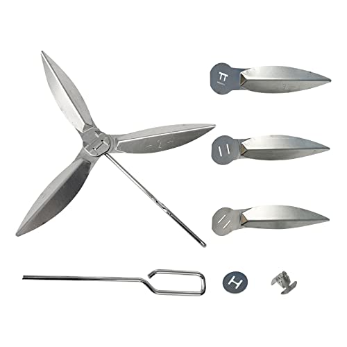 CDIYTOOL 18-1/2 Zoll One-Touch Reinigungssystem Kit, kompatibel mit 90992 3618 7443 307443 307408 90719 Weber Grillteile Ersatzteile von CDIYTOOL