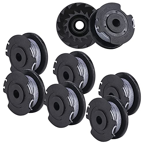 CDIYTOOL F016800385 Ersatzspule für Rasentrimmer, Rasentrimmerfaden für Greenworks Unkrautfresser mit Art 23SL und Art 26SL (8 Pack) von CDIYTOOL