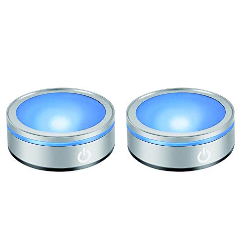 CDIYTOOL LED-Lichtsockel für 3D-Kristallglas, Schmuckständer, mit empfindlichem Touch-Schalter, für Feiertagsparty-Dekoration von CDIYTOOL