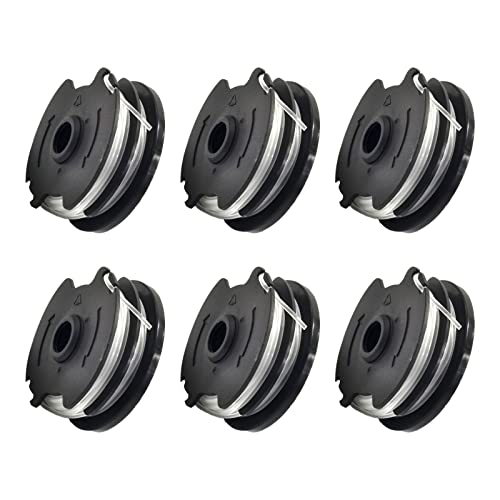 Rasentrimmer-Spule, Ersatz für Parkside PRTA 20-Li A1 B2 C3 PRT 550 A1 A3 PRT 300 A1, 1,65 mm, 8,3 m Autofeed Trimmerspule (6) von CDIYTOOL