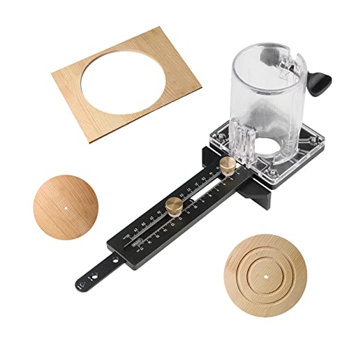 Kreisschneidevorrichtung für Trimmmaschine, Holzfräser Fräskreis Schlitzbasis Holzbearbeitung DIY Werkzeuge von CDIYTOOL