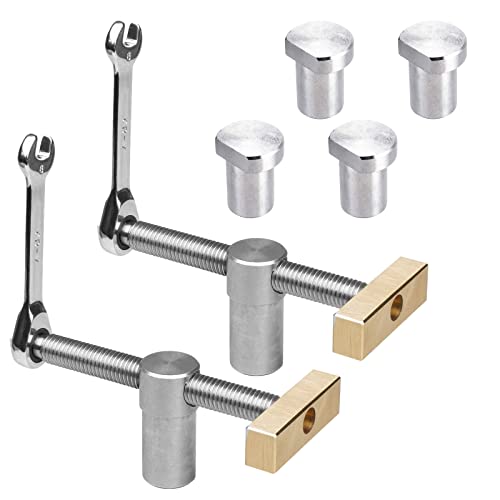 Holzbearbeitungstisch Werkbank Hilfswerkzeug, Schreibtisch-Clip, schnell fixierte Klemme, Messingbefestigung, Schraubstock, DIY-Positionierbank, Hobelanschlag, Lochplanung, Stopp, Bank (19 mm) von CDIYTOOL