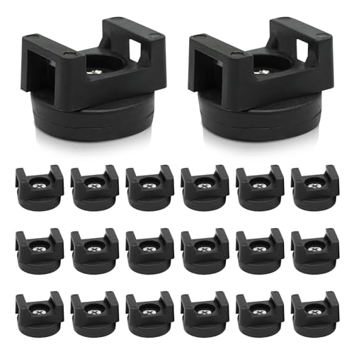 Magnetische Kabelbinderhalterung, 22 mm, Mehrzweck-Magnetkabelhalter, magnetische Kabel-Organizer-Clips, für Kabel-Organisation, 20 Stück Magnetische Kabelbinderhalterung, 22 mm, Mehrzweck-Magnetkabelhalter, magnetische Kabel-Organizer-Clips, für Kabel-Organisation, 20 Stück von CDIYTOOL