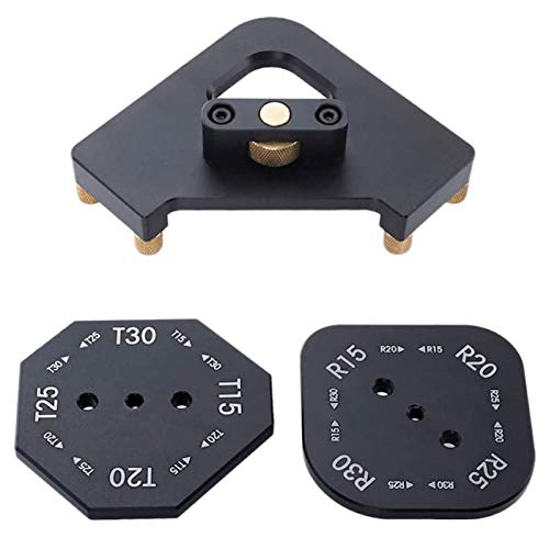Radius Jig Router Templates, Aluminum Alloy Wooden Board Arc Cutting Auxiliary Tool, Router Corner Jig DIY Template R10 R15 R20 R30 T15 T20 T25 T30 Radius Jig Router Templates, Aluminum Alloy Wooden Board Arc Cutting Auxiliary Tool, Router Corner Jig DIY Template R10 R15 R20 R30 T15 T20 T25 T30 von CDIYTOOL