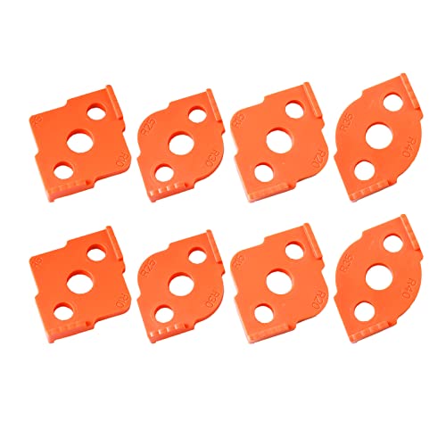 Radius Jig Router Templates, Corner Routing Templates for Woodworking, High Hardness ABS + CNC Jig Radius Corners R5 R10 R15 R20 R25 R30 R35 R40 (8 Stück) von CDIYTOOL