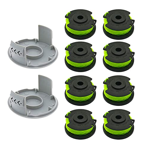 Ersatzspule für Rasentrimmer, 0,2 cm, Autofeed-Ersatzspulen und Kappe für Ryobi RAC142 36 V, für RLT36B33 & RY36LT33A-0 schnurlose Rasentrimmer Unkrautfresser Spulen Schnur von CDIYTOOL