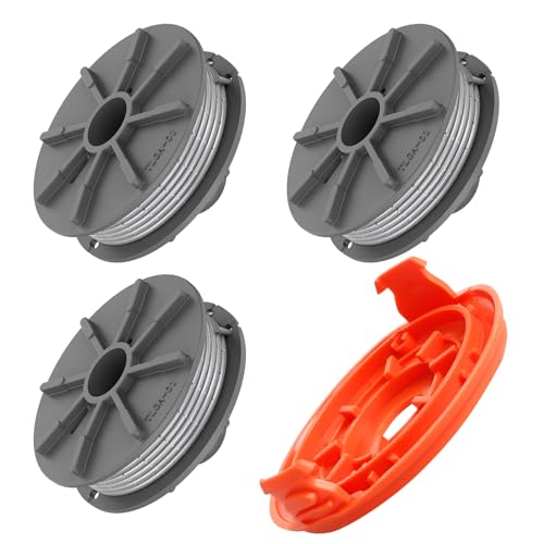 Trimmer-Ersatzspule 5307-20 & 5344 Abdeckung für Gardena Easycut 400 Art.8846 Easycut 400/25 Art.9807 ComfortCut450 Art.8847 ComforCut450/25 Art.9808 SmallCut 300/23 Art. t.9805 (3 Spulen + 1 von CDIYTOOL