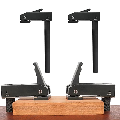 Verlängerte Version Holzbearbeitung Halt Schnell Halt Bank Hundeklemme Desktop Schnell Acting Hold Down Klemme Verstellbare Schnell Fixed Clip Aluminiumlegierung für 19 mm Hundeloch von CDIYTOOL