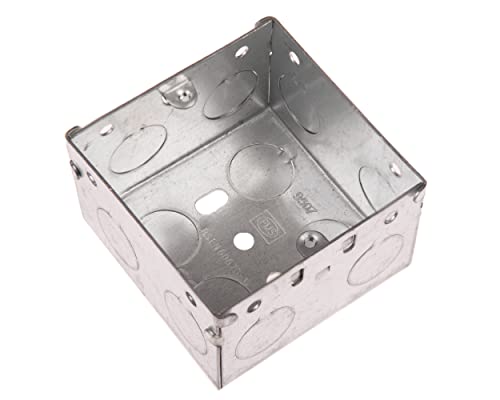 CDL Micro Unterputzdose aus Metall, 1-Gang, 47 mm tief, silberfarben von CDL Micro