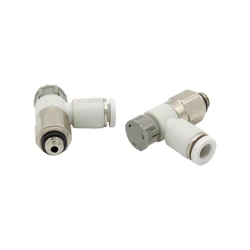 CDPDUGMN 10 Teile/los Geschwindigkeit Controller mit One-Touch Fitting Meter-Out Drossel ventil Pneumatische anschluss AS1201F AS2201F 3201F(AS2201F-02-10SA) von CDPDUGMN