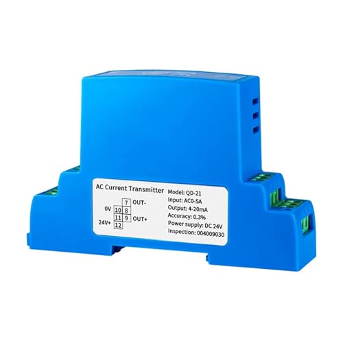CDPDUGMN DC24V AC Stromsensor Wandler 0-1A 0-5A 0-10A DC Stromsignal Sender 4-20mA 0-10V RS485 AC DC Stromsensor Konverter(Input DC 0-1A) von CDPDUGMN