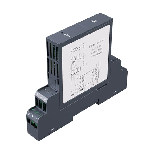 CDPDUGMN DC24V Analoger Signalkonverter 4-20 mA 0-10 mA 0-20 mA 0-10 V 0-5 1-5 V Signalisolator 1 Eingang 1 Ausgang 2 Eingänge 2 Ausgänge Analoger Signalkonverter(0-10MA_Output 0-20MA) von CDPDUGMN