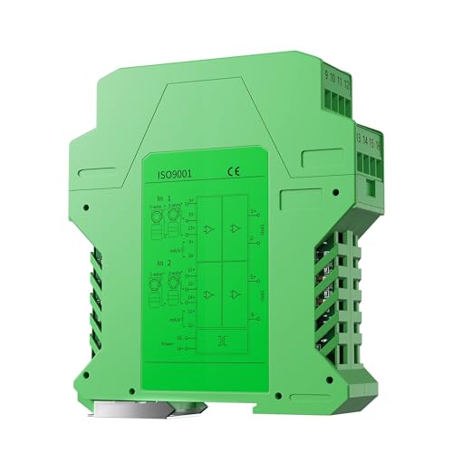 CDPDUGMN DC24V Analogsignal-Isolator 4-20mA Signalgeber 1 Eingang 1 Ausgang 0-10V 0-5V 1-5V 1 Eingang 2 Ausgang DC24V Signal-Isolator(4-20MA_Input 0-10V) von CDPDUGMN