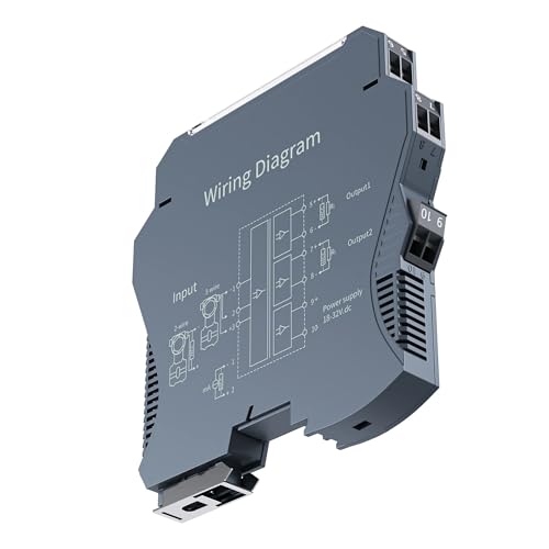 CDPDUGMN DC24V Signal Isolator 0-5V bis 0-10V 4-20mA Signal 2 In 2 Out 4-20mA 0-10V Spannung Signal Konverter AC220V Power(4-20MA_4-20MA Output) von CDPDUGMN