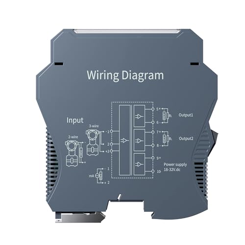 CDPDUGMN DC24V-Signalkonverter 4-20 mA 0-10 mA 0-20 mA auf 0-10 V 0-5 V 1-5 V Analogsignalisolator 1 Eingang 1 Ausgang DC-Signalkonverter(1 In 1 Out,0-10MA_Output 4-20MA) von CDPDUGMN