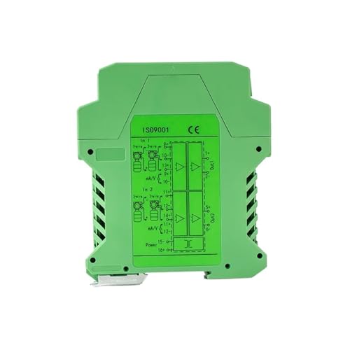 CDPDUGMN DC24V-Stromversorgung Analoger DC-Signalisolationssender 0-10 V 4-20 mA Analoger Signalisolationsausgang Galvanischer Signalisolationskonverter(2 in 2 Out,4-20MA_0-5V Input) von CDPDUGMN