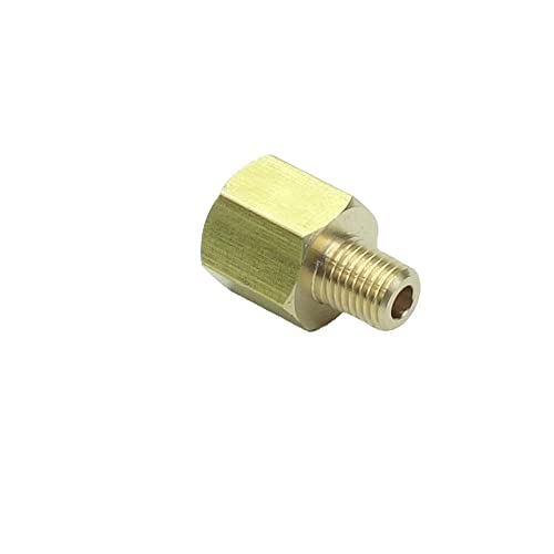 CDQBWKJGFJ 1 Stück 1/16 NPT männlich x 1/8 NPT weiblich Manometer Reduzieradapter Messing Rohr Fitting Adapter von CDQBWKJGFJ