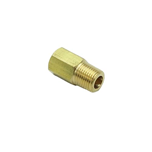 CDQBWKJGFJ 1 Stück 1/8 NPT männlich x 1/16 NPT weiblich Manometer Reduzieradapter Messing Rohr Fitting Adapter von CDQBWKJGFJ