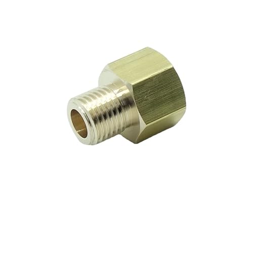 CDQBWKJGFJ 1 Stück M14 x 1,5 metrisches Außenrohr auf 3/8 Zoll NPT weiblich, Messing-Adapter, Messing von CDQBWKJGFJ
