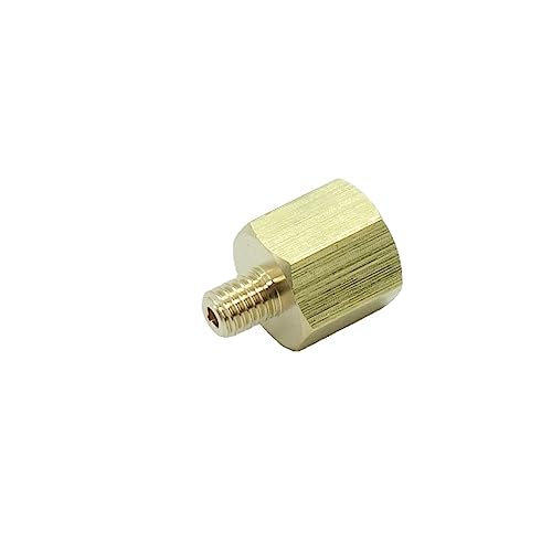 CDQBWKJGFJ 2 Stück 0,3 cm NPT-Rohr weiblich x M6 x1 männlich metrisch Gauge Adapter Messing Öl Kraftstoff Luft von CDQBWKJGFJ