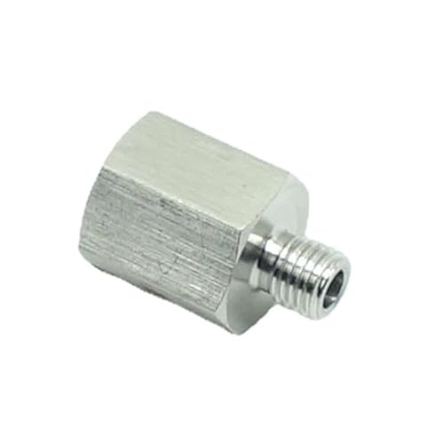 CDQBWKJGFJ Metrischer Messgeräteadapter, Edelstahl, 6,35 mm NPT-Innengewinde auf M8 x 1 Außengewinde, 2 Stück von CDQBWKJGFJ