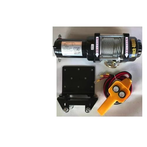12V 24V 2041kg 1,4KW 8m/min Auto montiert elektrische Winde elektronische Auto Winde for Geländewagen Winde elektromagnetische Bremse(12V) von CDQMTGCM