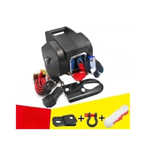 12V 5000 Lbs 500W SUV Drahtlose Winde Elektrische Marine Tragbare Selbstrettung Tragbare Auto- und Bootswinde(Fiber rope) von CDQMTGCM