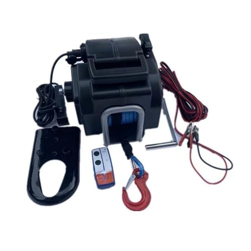 12V 5000lbs kabellose elektrische Winde Kompatibel for den Einsatz auf See, Geländefahrzeuge, tragbare Boote, selbstfahrende Tourenausrüstung(Fiber rope) von CDQMTGCM