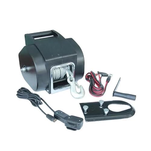 12V 5000lbs kabellose elektrische Winde Kompatibel for den Einsatz auf See, Geländefahrzeuge, tragbare Boote, selbstfahrende Tourenausrüstung(Wire rope) von CDQMTGCM